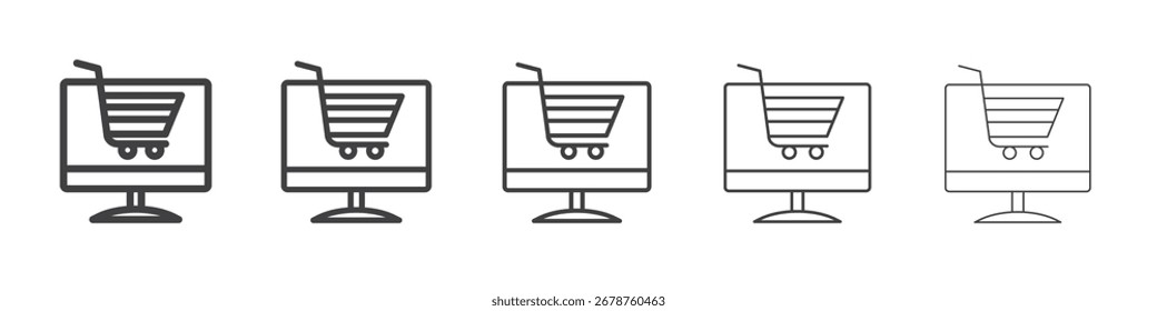 E commerce platform icon design, logo, app, UI. Vector illustration, EPS