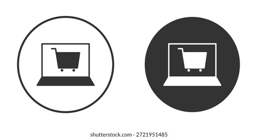 Símbolos simples del Clipart de la forma del icono de la silueta de la plataforma del comercio electrónico