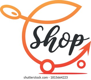 
plantilla de diseño de logotipo de tienda de comercio electrónico