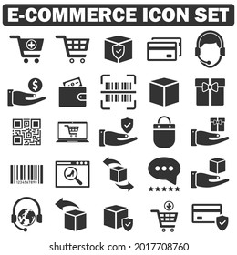 E Commerce, shopping Icon set