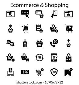 icono de compra de comercio electrónico.cesta,entrega (ilustración vectorial)