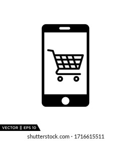 E commerce Shoppng Online Icon Vector Illustration Logo Template