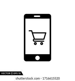 Vorlage für E-Commerce-Shopping-Online-Symbol-Vektorillustration-Illustration Logo