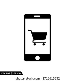 E commerce Shoppng Online Icon Vector Illustration Logo Template
