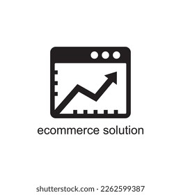 e commerce solution icon , development icon