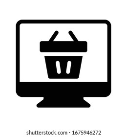 Bildfarbsymbol der E-Commerce-Vektorillustration 