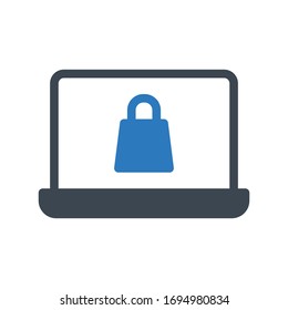 e commerce vector glyph color icon 