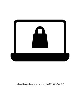 e commerce vector glyph flat icon 