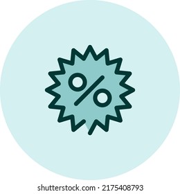 E commercial discount, illustration, vector on a white background.