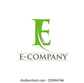 E company vector logo and symbol Design