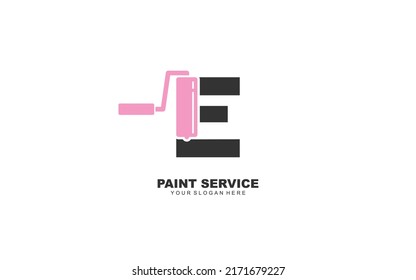 E CONSTRUCTION logo design inspiration. Vector letter template design for brand.