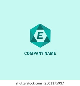 E creative minimalist letter logo. E unique vector initials alphabet letter logo design
