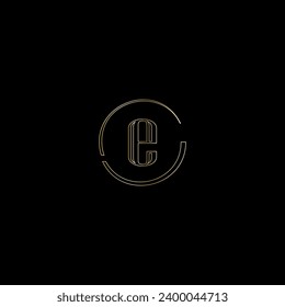 E Creative moderne Buchstaben Logo Design Vorlage