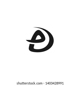 e and d letter logo template