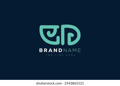 E and D logo design. ED abstract Letters Logo Monogram. This logo design is the process of creating a visual symbol that represents a brand, company, or individual.