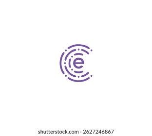e digital creative design icon