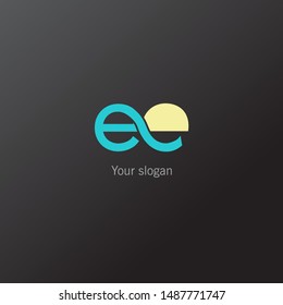 E & E double letter joint logo