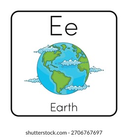 E for Earth for kids