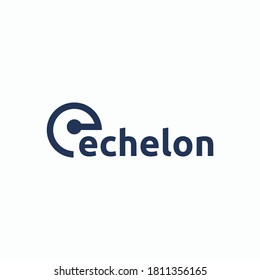 E, echelon Logo Vector template