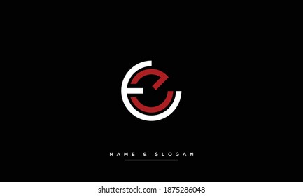 E ,EE  Abstract letters logo monogram