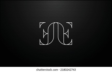 E ,EE Abstract Letters Logo Monogram