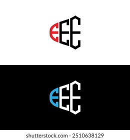 E or EE abstract outstanding professional business awesome artistic branding company different colors