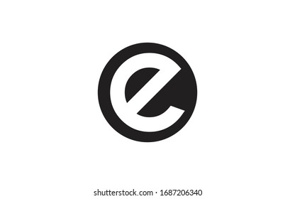 e or ee or eee Lowercase Letter Initial Logo Design Template Vector Illustration