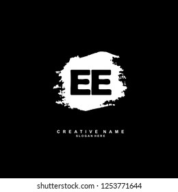 E E EE Initial logo template vector. Letter logo concept