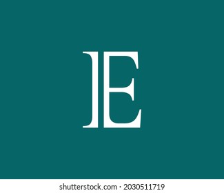 E and ee letter logo design vector template