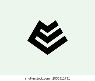 E and ee letter logo design vector template