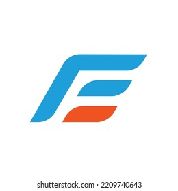 E or EF  letter icon vector illustration  concept  design template web 