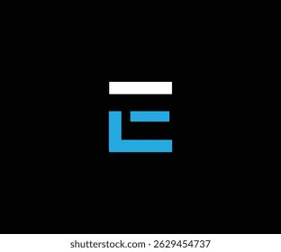 E elegant logo design art