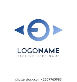 E, eye logo optics logo eye clinic logo design	