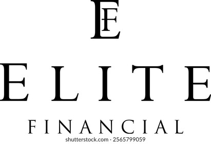 E and F initial logo design