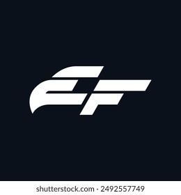 E and F logo design