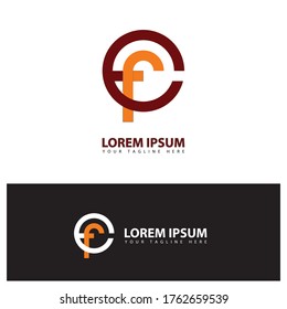 e and f vector template design