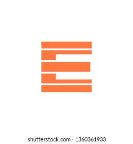 E Font logo. Modern design vector font for title, header, lettering. Corporate Vector abc technology typeface. 