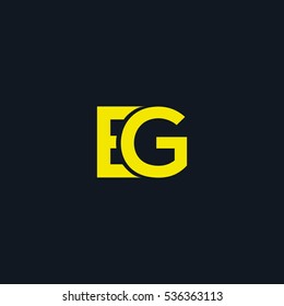 E & G  Letter logo design vector element
