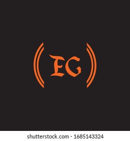 E G letter logo vector design