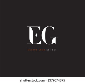 E and G letters Joint logo icon vector template.