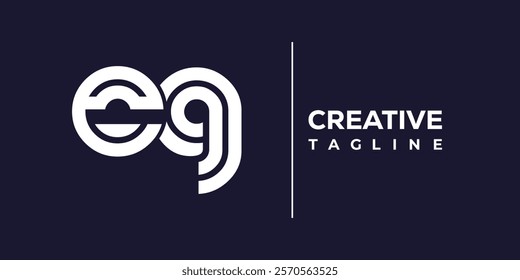 E and G logo design. EG abstract Letters Logo Monogram. This logo design is the process of creating a visual symbol that represents a brand, company, or individual.