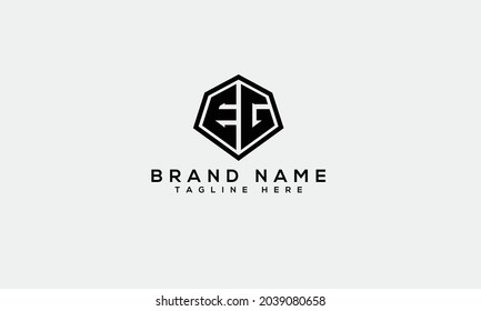 EG e g modern creative alphabet letter logo icon template 