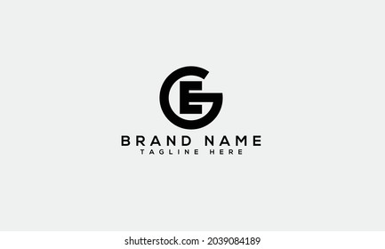 EG e g modern creative alphabet letter logo icon template 