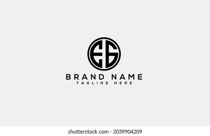 EG por ejemplo moderna letra del alfabeto creativa plantilla de icono 