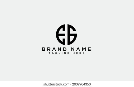 EG e g modern creative alphabet letter logo icon template 