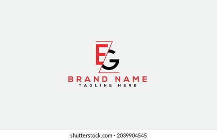 EG e g modern creative alphabet letter logo icon template 