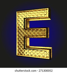 e golden letter