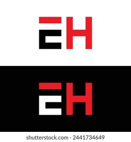 E H, E H design, E H letter, E H logo, EH, EH letter, EH logo, EH monogram, abstract, alphabet, awesome, black, brand, business, capital, circle, company, concept, corporate, design, finance, graphic,