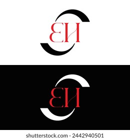 E H, E H design, E H letter, E H logo, EH, EH letter, EH logo, EH monogram, abstract, alphabet, awesome, black, brand, business, capital, circle, company, concept, corporate, design, finance, graphic,