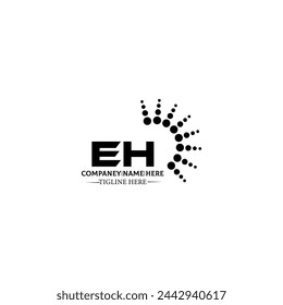 E H, E H design, E H letter, E H logo, EH, EH letter, EH logo, EH monogram, abstract, alphabet, awesome, black, brand, business, capital, circle, company, concept, corporate, design, finance, graphic,